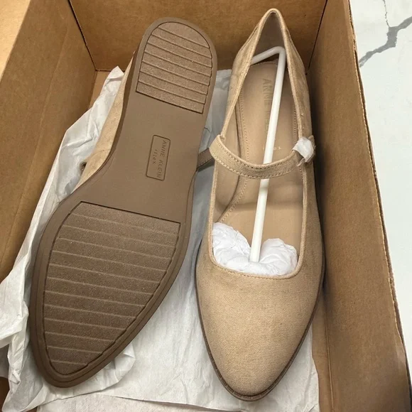Anne Klein Women's Beige Mary Jane Flats - Picture 2 of 2